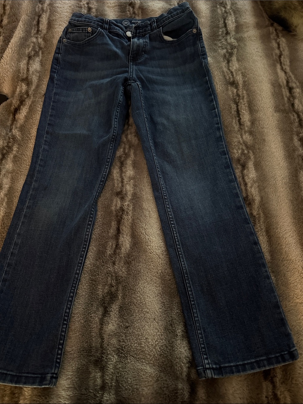 Classic Women's Dark Blue Straight-Leg Jeans